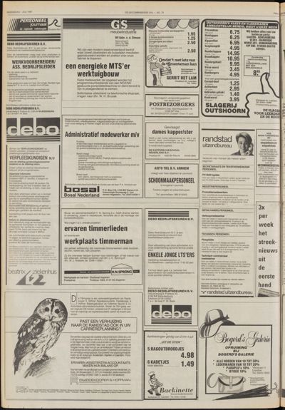 De Gecombineerde Gelderland, 1 juli 1987