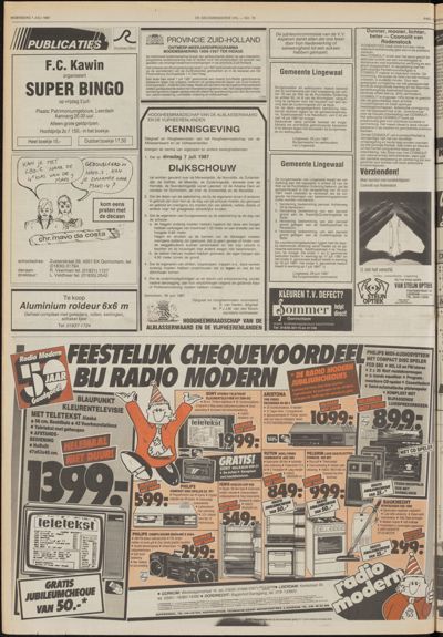 De Gecombineerde Gelderland, 1 juli 1987