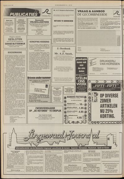 De Gecombineerde Gelderland, 10 juli 1987
