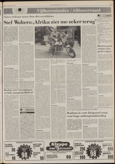 De Gecombineerde Gelderland, 10 augustus 1987
