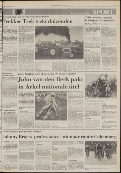 De Gecombineerde Gelderland, 10 augustus 1987
