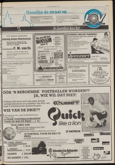 De Gecombineerde Gelderland, 12 augustus 1987