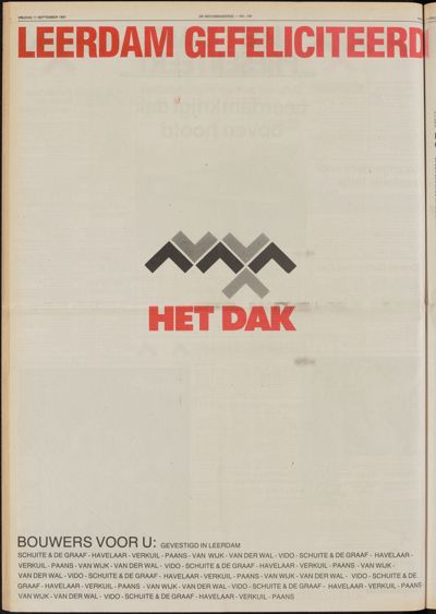 De Gecombineerde Gelderland, 11 september 1987