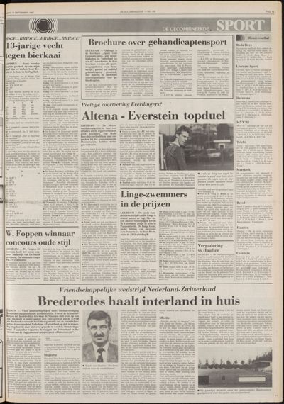 De Gecombineerde Gelderland, 11 september 1987