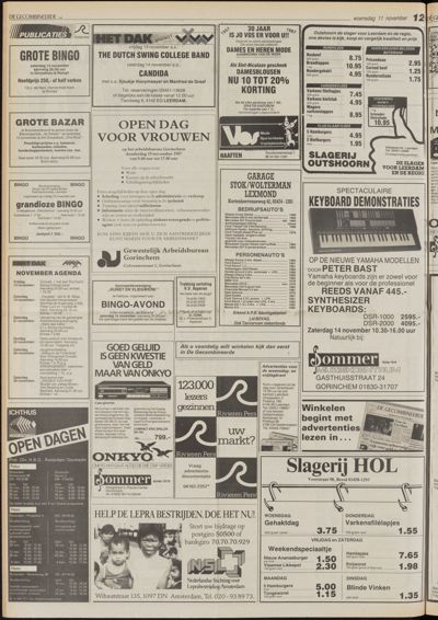 De Gecombineerde Gelderland, 11 november 1987