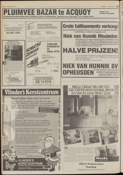 De Gecombineerde Gelderland, 11 december 1987