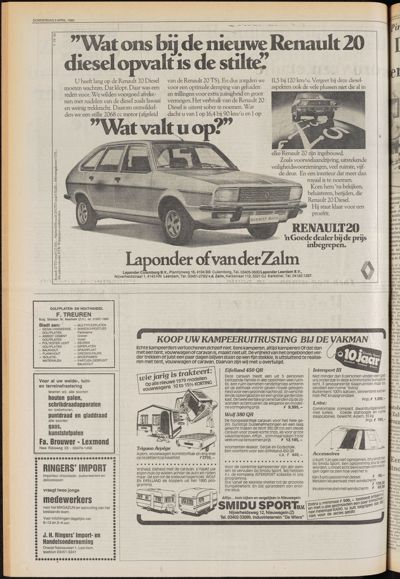 De Gecombineerde Midden Nederland, 1 april 1980