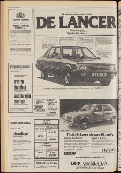 De Gecombineerde Midden Nederland, 10 april 1980
