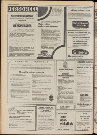 De Gecombineerde Midden Nederland, 1 november 1980