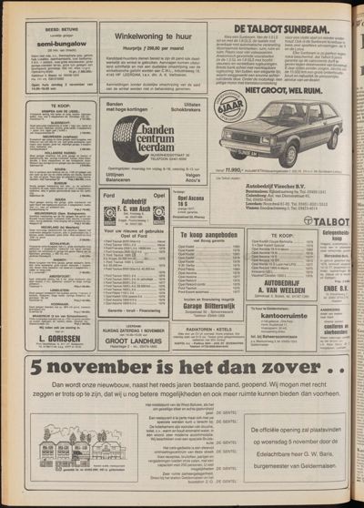 De Gecombineerde Midden Nederland, 1 november 1980