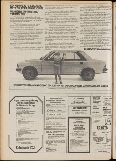 De Gecombineerde Midden Nederland, 1 november 1980