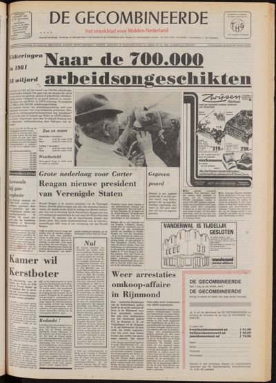 De Gecombineerde Midden Nederland, 6 november 1980
