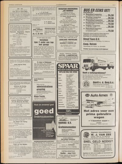 De Gecombineerde Midden Nederland, 1 augustus 1981