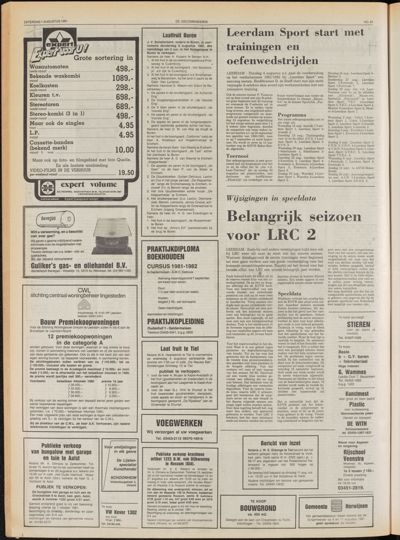 De Gecombineerde Midden Nederland, 1 augustus 1981