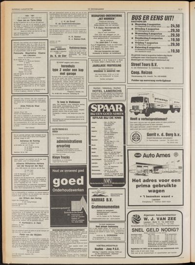 De Gecombineerde Midden Nederland, 1 augustus 1981