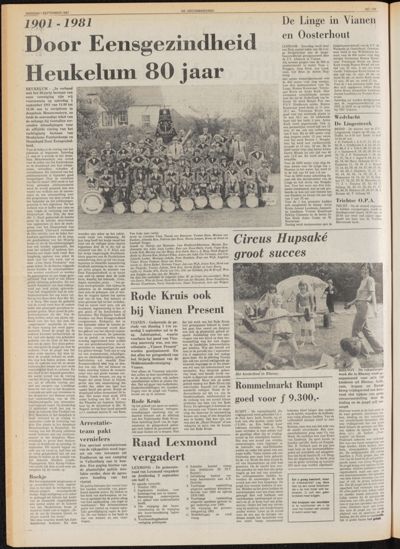 De Gecombineerde Midden Nederland, 1 september 1981