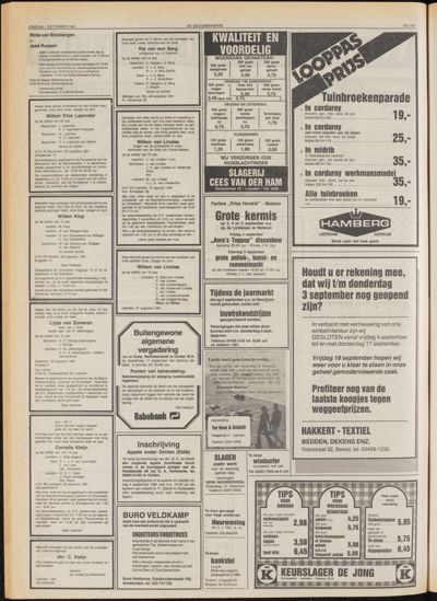 De Gecombineerde Midden Nederland, 1 september 1981
