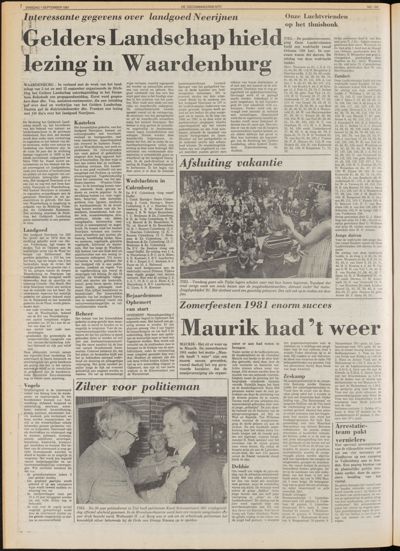 De Gecombineerde Midden Nederland, 1 september 1981