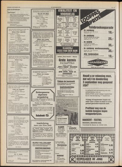 De Gecombineerde Midden Nederland, 1 september 1981