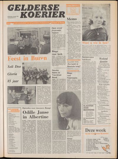 De Gecombineerde Midden Nederland, 1 oktober 1981