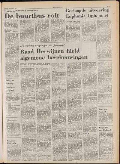 De Gecombineerde Midden Nederland, 1 december 1981