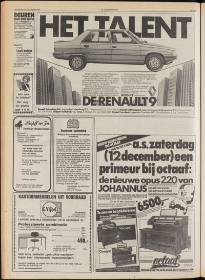 De Gecombineerde Midden Nederland, 10 december 1981