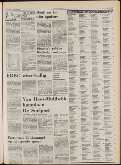 De Gecombineerde Midden Nederland, 10 december 1981