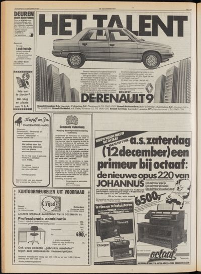 De Gecombineerde Midden Nederland, 10 december 1981