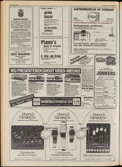 De Gecombineerde Midden Nederland, 10 december 1981