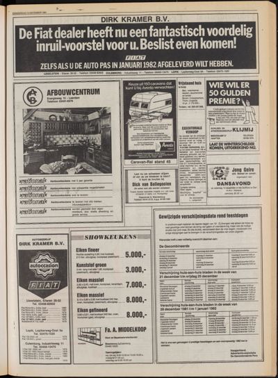 De Gecombineerde Midden Nederland, 10 december 1981