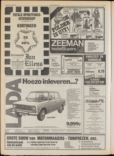 De Gecombineerde Midden Nederland, 1 april 1982