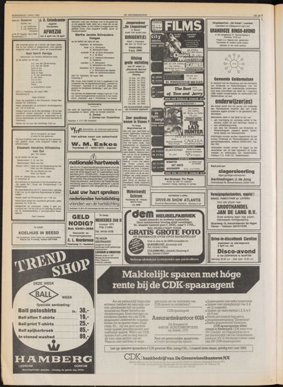 De Gecombineerde Midden Nederland, 1 april 1982