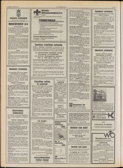 De Gecombineerde Midden Nederland, 10 april 1982