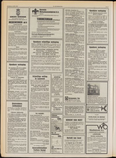De Gecombineerde Midden Nederland, 10 april 1982