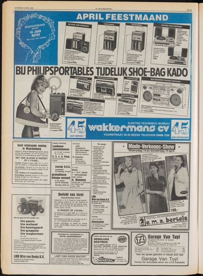 De Gecombineerde Midden Nederland, 10 april 1982