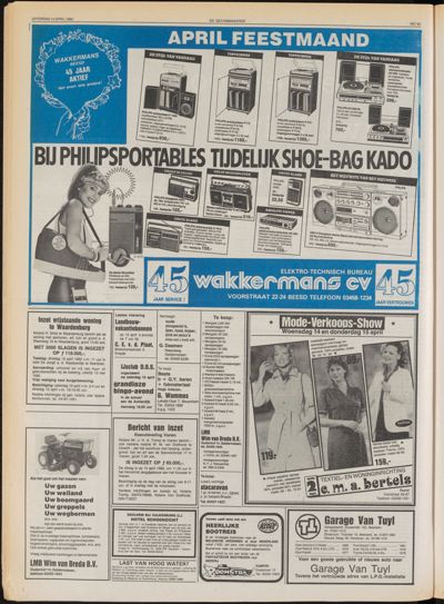 De Gecombineerde Midden Nederland, 10 april 1982