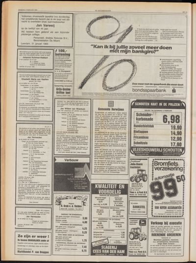De Gecombineerde Midden Nederland, 1 februari 1983