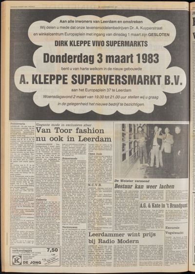 De Gecombineerde Midden Nederland, 1 maart 1983