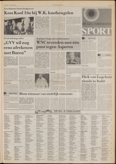 De Gecombineerde Midden Nederland, 1 oktober 1983