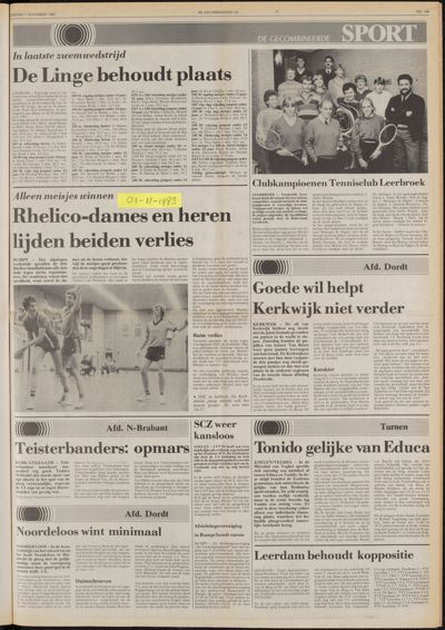 De Gecombineerde Midden Nederland, 1 november 1983