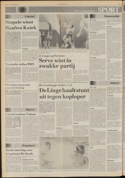 De Gecombineerde Midden Nederland, 1 november 1983