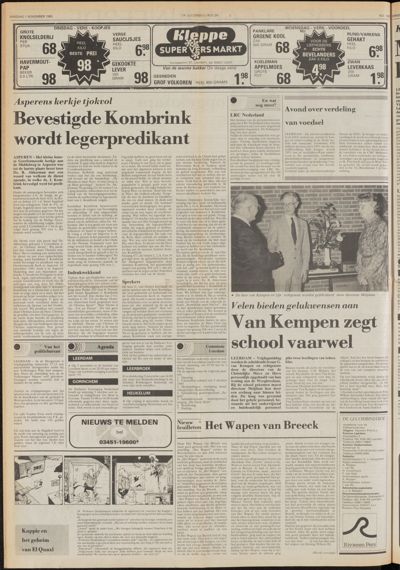 De Gecombineerde Midden Nederland, 1 november 1983