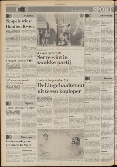 De Gecombineerde Midden Nederland, 1 november 1983