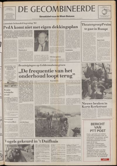 De Gecombineerde Midden Nederland, 1 december 1983