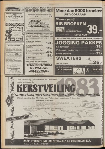 De Gecombineerde Midden Nederland, 1 december 1983