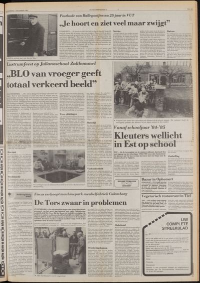 De Gecombineerde Midden Nederland, 1 december 1983