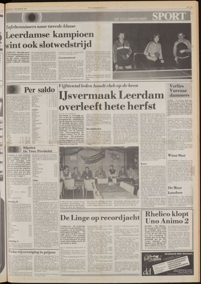 De Gecombineerde Midden Nederland, 1 december 1983