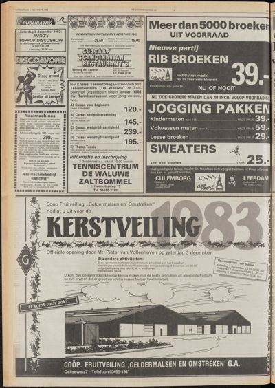 De Gecombineerde Midden Nederland, 1 december 1983