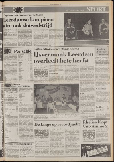 De Gecombineerde Midden Nederland, 1 december 1983
