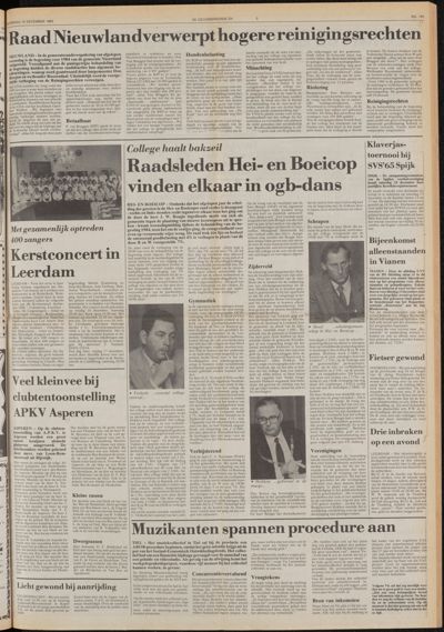 De Gecombineerde Midden Nederland, 10 december 1983